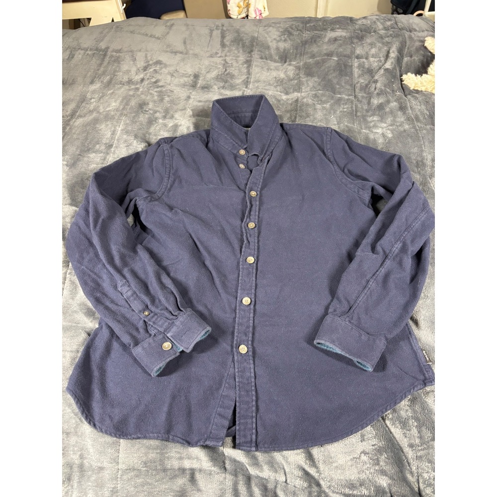 PS Paul Smith Navy Blue Tailored Fit Button‎ Down Shirt Men Size L
